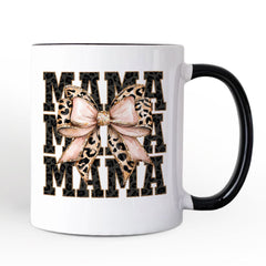 Glittered Leopard Mama Mug White | Ashley Stewart