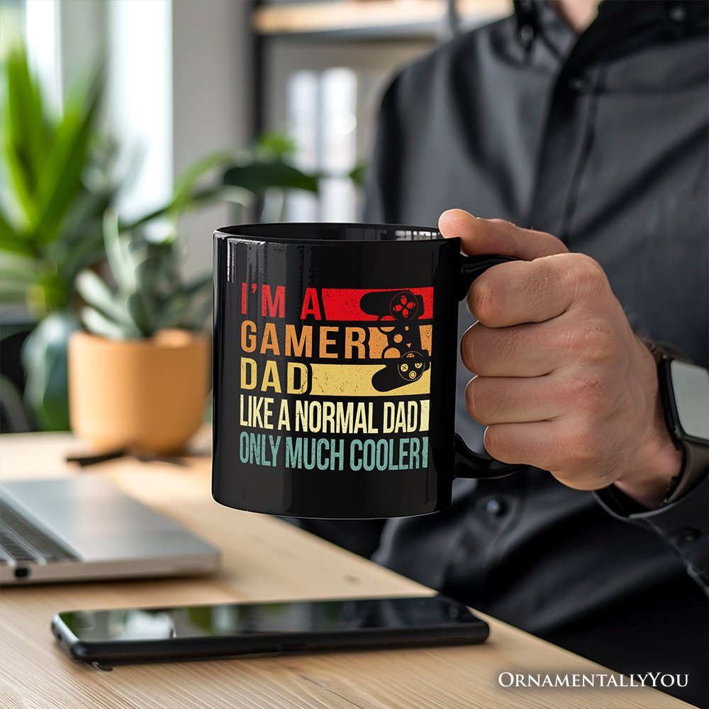 A Gamer Dad Ceramic Mug Black | Ashley Stewart