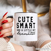 A Little Bit Dramatic Ceramic Mug White | Ashley Stewart