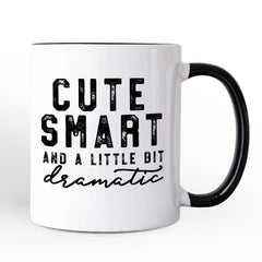 A Little Bit Dramatic Ceramic Mug White | Ashley Stewart