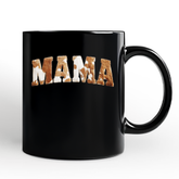 Cow Print Mama Ceramic Mug Black | Ashley Stewart
