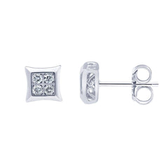 0.25 Carat Bezet Set Lab Grown Diamond Stud Earrings | Ashley Stewart
