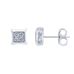 0.25 Carat Bezet Set Lab Grown Diamond Stud Earrings | Ashley Stewart