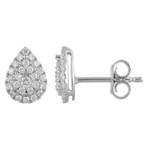 0.33 Carat Lab Grown Pear Shaped Diamond Stud Earrings | Ashley Stewart