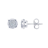 0.50 Carat Cluster Lab Grown Diamond Earrings | Ashley Stewart