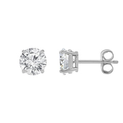 0.50 Carat Round Cut Lab Grown Diamond Stud Earrings | Ashley Stewart
