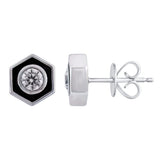 0.50 Carat Hexagon Lab Grown Diamond Stud Earrings | Ashley Stewart