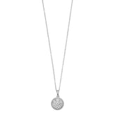 0.25 Carat Lab Grown Diamond Cluster Pendant Necklace White | Ashley Stewart