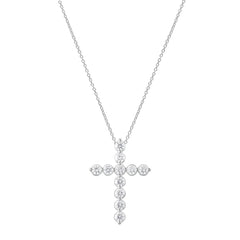 1 Carat Lab Grown Diamonds Cross Pendant Necklace | Ashley Stewart