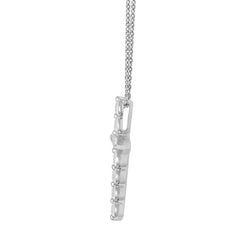 1 Carat Lab Grown Diamonds Cross Pendant Necklace | Ashley Stewart