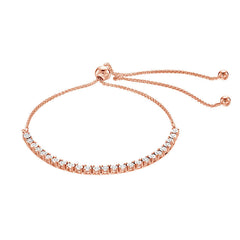 0.25 Carat Lab Grown Diamond Bolo Bracelet Rose | Ashley Stewart