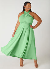 Convertible Multi Way Dress Green | Ashley Stewart