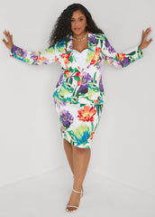 Millennium Floral Print Skirt Pansy | Ashley Stewart