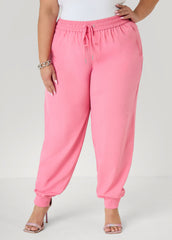 Drawstring Mid Rise Joggers Amazon | Ashley Stewart