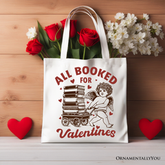 All Booked For Valentines Tote Bag White | Ashley Stewart