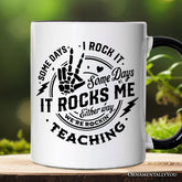 Some Days I Rock It Some Days It Rocks Me Mug White | Ashley Stewart