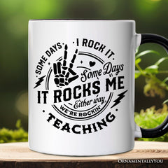 Some Days I Rock It Some Days It Rocks Me Mug White | Ashley Stewart