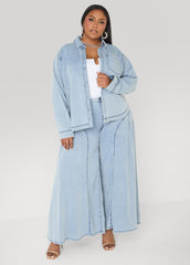 Chambray Shirt Denim | Ashley Stewart