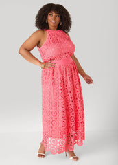 Crocheted Top Calypso Coral | Ashley Stewart