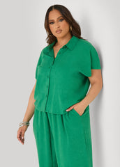 Linen Blend Shirt Amazon | Ashley Stewart
