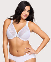 Front-Closure WonderWire Bra White | Ashley Stewart