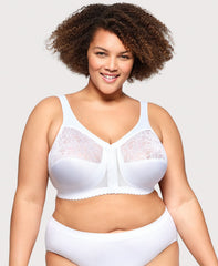 MagicLift Front-Closure Support Bra White | Ashley Stewart