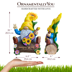 Bloom With Joy Garden Gnome Figurine Multi | Ashley Stewart