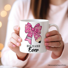 Best Teacher Ceramic Mug White | Ashley Stewart