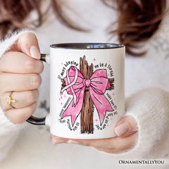 By A Thread Breast Cancer Awareness Mug White | Ashley Stewart
