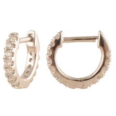 0.20 Carat Lab Grown Diamond Hinged Huggie Hoop Earrings | Ashley Stewart