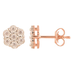 0.25 Carat Cluster Lab Grown Diamond Stud Earrings | Ashley Stewart