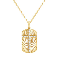 0.25 Carat Lab Grown Diamond Cross Necklace | Ashley Stewart