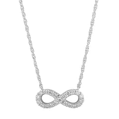 0.20 Carat Lab Grown Diamond Infinity Pendant Necklace | Ashley Stewart