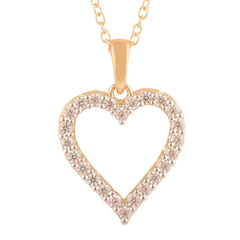 0.25 Carat Heart Lab Grown Diamond Necklace | Ashley Stewart