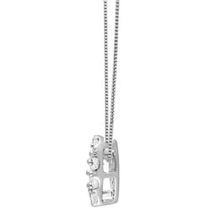 0.50 Carat Lab Grown Diamond Heart Pendant Necklace In Sterling Silver | Ashley Stewart