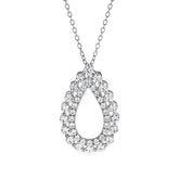 1 Carat Lab Grown Diamond Teardrop Pendant Necklace | Ashley Stewart