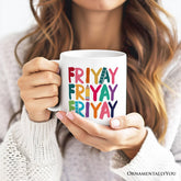 Friyay Teacher Ceramic Mug White | Ashley Stewart
