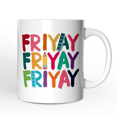 Friyay Teacher Ceramic Mug White | Ashley Stewart