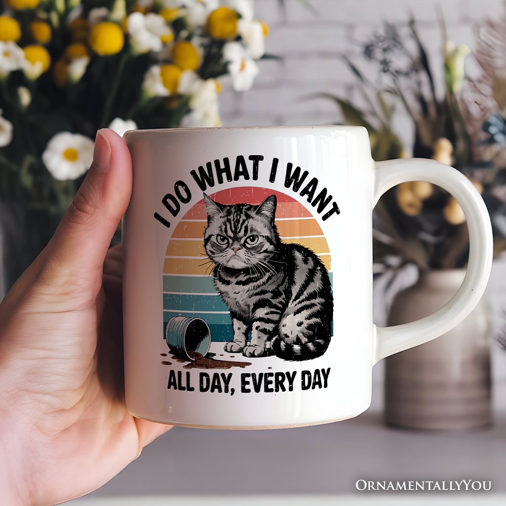 I Do What I Want Ceramic Mug White | Ashley Stewart
