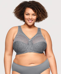 MagicLift Moisture Control Bra Gray Heather | Ashley Stewart