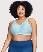 MagicLift Seamless Sports Bra Frosted Frosted Aqua | Ashley Stewart