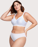 MagicLift Seamless Support T-Shirt Bra White | Ashley Stewart
