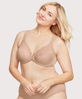 Front-Closure WonderWire Bra Cafe | Ashley Stewart