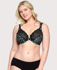 Front-Closure WonderWire Bra Centennial Leopard | Ashley Stewart