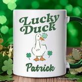 Lucky Duck St Patricks Day Mug White - Green | Ashley Stewart