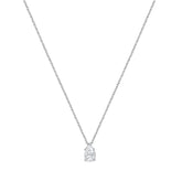 1 Carat Lab Grown Pear Solitaire Diamond Pendant Necklace | Ashley Stewart