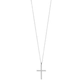 0.25 Carat Lab Grown Cross Diamond Necklace White | Ashley Stewart