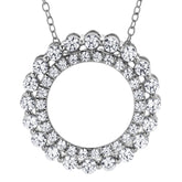 1 Carat Lab Grown Diamond Circle Of Life Necklace In Sterling Silver | Ashley Stewart