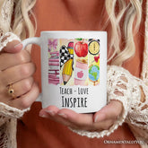 Teach Love Inspire Ceramic Mug White | Ashley Stewart