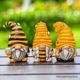Set of Three Bee Gnome Figurines Multi | Ashley Stewart